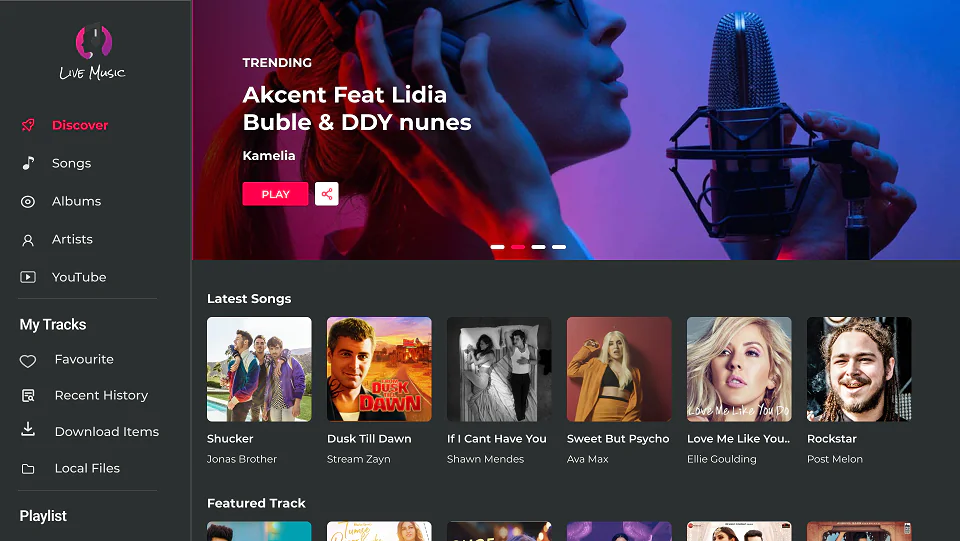Live Music | Online Music Streaming App | CodeStore Technologies